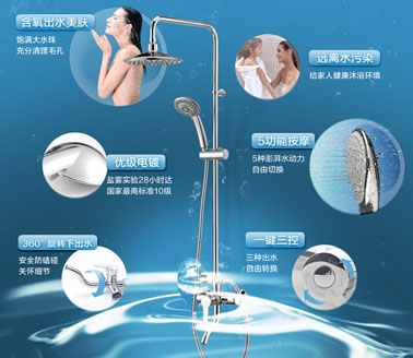 九牧360018淋浴花洒新升级 给家带来温暖