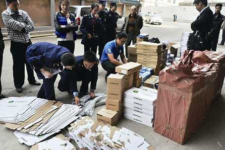 黄石大型执法活动 查获大量涉假卫浴产品