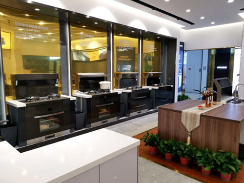 十大集成灶品牌雅士林浙江杭州恒大旗舰店落地