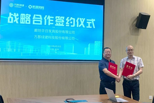 华日家居与万郡绿建达成战略合作