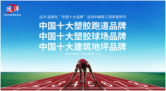 开年新秀 远洋体育蝉联“中国十大品牌”称号
