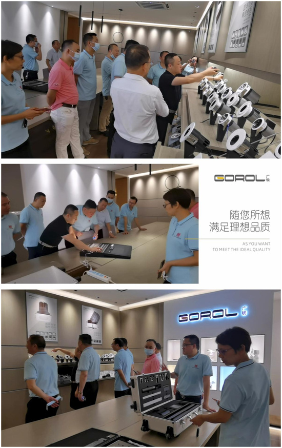 热烈欢迎江西商会领导成员莅临广锐照明参观指导