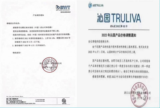 短短2个月超9家知名卫浴企业发布涨价通知!