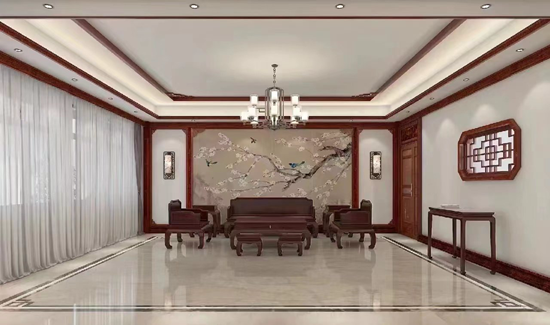 古典美韵的中式红木装修,营造真实的高雅境界