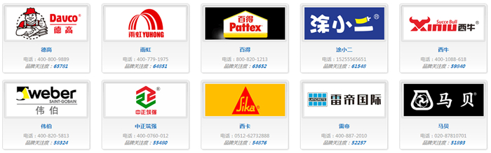 中国十大瓷砖胶品牌 2023最新整理