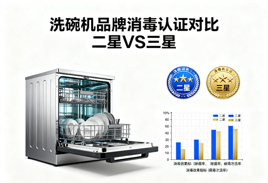 洗碗机品牌消毒认证对比:二星VS三星,哪款更适合宝宝家庭?