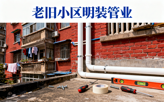 老旧小区明装管业品牌:美观隐蔽安装教程