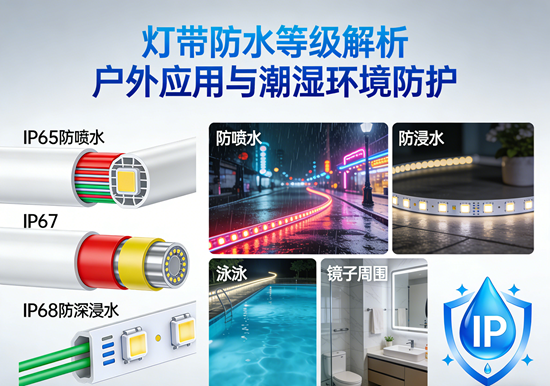灯带防水等级解析:户外应用与潮湿环境防护