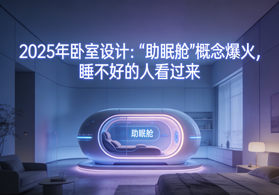 2025年卧室设计:助眠舱概念爆火,睡不好的人看过来