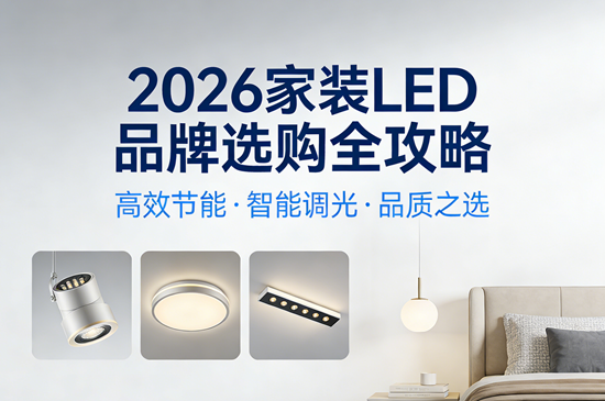 2026家装LED品牌选购全攻略:技术革新与健康照明的双重驱动