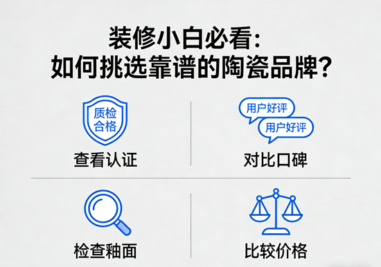 装修小白必看:如何挑选靠谱的陶瓷品牌?