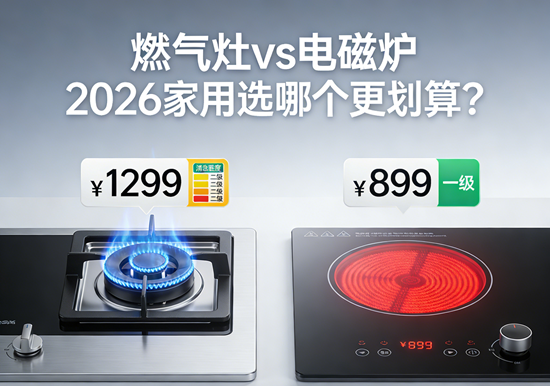燃气灶vs电磁炉灶具品牌:2026家用选哪个更划算?